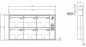 Preview: RENZ Briefkastenanlage Unterputz, RS3000, Kastenformat 370x330x145mm, mit Klingel - & Lichttaster und Vorbereitung Gegensprechanlage, 6-teilig, Renz Nummer 10-0-35150