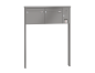 Preview: RENZ Briefkastenanlage freistehend, Tetro, Kastenformat 370x330x100mm, mit Klingel - & Lichttaster und Vorbereitung Gegensprechanlage, 2-teilig, zum Einbetonieren, Renz Nummer 10-0-10190