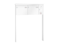 Preview: RENZ Briefkastenanlage freistehend, Tetro, Kastenformat 370x330x100mm, mit Klingel - & Lichttaster und Vorbereitung Gegensprechanlage, 2-teilig, zum Einbetonieren, Renz Nummer 10-0-10190
