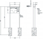 Preview: RENZ Briefkastenanlage freistehend, Tetro, Edelstahl V4A, Kastenformat 370x330x100mm, mit Klingel - & Lichttaster und Vorbereitung Gegensprechanlage, 1-teilig, zum Einbetonieren, Renz Nummer 10-0-10240