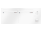 Mobile Preview: RENZ Briefkastenanlage Unterputz, Eckrahmen, Kastenformat 370x330x100mm, mit Klingel - & Lichttaster und Vorbereitung Gegensprechanlage, 2-teilig, Renz Nummer 10-0-25105