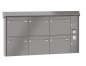 Mobile Preview: RENZ Briefkastenanlage Aufputz Prisma Kastenformat 370x330x100mm, mit Klingel - & Lichttaster und Vorbereitung Gegensprechanlage, 6-teilig, Renz Nummer 10-0-25224