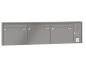 Mobile Preview: RENZ Briefkastenanlage Aufputz Quadra Kastenformat 370x330x100mm, mit Klingel - & Lichttaster und Vorbereitung Gegensprechanlage, 3-teilig, Renz Nummer 10-0-25827