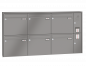 Preview: RENZ Briefkastenanlage Aufputz Quadra Kastenformat 370x330x145mm, mit Klingel - & Lichttaster und Vorbereitung Gegensprechanlage, 6-teilig, Renz Nummer 10-0-35943