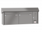 Preview: RENZ Briefkastenanlage Aufputz Prisma Kastenformat 370x330x145mm, mit Klingel - & Lichttaster und Vorbereitung Gegensprechanlage, 2-teilig, Renz Nummer 10-0-35358