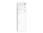 Mobile Preview: Renz Paketkasten QUBO L mit 2 Briefkästen mit Klingel- & Lichttaster und Vorbereitung Gegensprechanlage und schräges Dach mit Entnahme von hinten Renz Nummer 23-0-20450