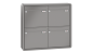 Preview: RENZ Briefkastenanlage Aufputz RS2000 Kastenformat 370x330x145mm, 4-teilig, Renz Nummer 10-0-35921