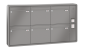 Preview: RENZ Briefkastenanlage Aufputz RS2000 Kastenformat 370x330x145mm, mit Klingel - & Lichttaster und Vorbereitung Gegensprechanlage, 6-teilig, Renz Nummer 10-0-35936