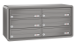 Preview: RENZ Briefkastenanlage Aufputz RS4000, Kastenformat 370x110x270mm, 6-teilig