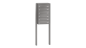 Preview: RENZ Briefkastenanlage freistehend, Quadra, Kastenformat 370x110x270mm, 6-teilig, zum Einbetonieren
