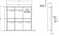Preview: RENZ Briefkastenanlage Unterputz, Renz Plan, Kastenformat 300x440x160mm, mit Klingel - & Lichttaster und Vorbereitung Gegensprechanlage, 5-teilig, Renz Nummer 60-0-60313