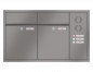 Preview: RENZ Briefkastenanlage Unterputz, Renz Plan, Kastenformat 300x440x160mm, mit Klingel - & Lichttaster und Vorbereitung Gegensprechanlage, 2-teilig, Renz Nummer 60-0-60013