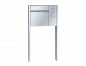 Mobile Preview: RENZ Briefkastenanlage freistehend, Renz Plan, Edelstahl V4A, Kastenformat 400x440x160mm, mit Klingel - & Lichttaster und Vorbereitung Gegensprechanlage, 1-teilig, Renz Nummer 60-0-60090