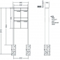 Preview: RENZ Briefkastenanlage freistehend, Renz Plan, Kastenformat 300x440x160mm, 4-teilig, Renz Nummer 60-0-60348