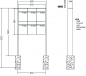 Preview: RENZ Briefkastenanlage freistehend, Renz Plan, Kastenformat 300x440x160mm, 6-teilig, Renz Nummer 60-0-60350