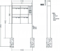 Preview: RENZ Briefkastenanlage freistehend, Renz Plan, Kastenformat 400x440x160mm, mit Klingel - & Lichttaster und Vorbereitung Gegensprechanlage, 4-teilig, Renz Nummer 60-0-60366