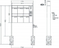 Preview: RENZ Briefkastenanlage freistehend, Renz Plan, Edelstahl V4A, Kastenformat 300x440x160mm, mit Klingel - & Lichttaster und Vorbereitung Gegensprechanlage, 6-teilig, Renz Nummer 60-0-60386