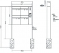 Preview: RENZ Briefkastenanlage freistehend, Renz Plan, Edelstahl V4A, Kastenformat 400x440x160mm, mit Klingel - & Lichttaster und Vorbereitung Gegensprechanlage, 4-teilig, Renz Nummer 60-0-60390