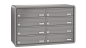 Preview: RENZ Briefkastenanlage Aufputz RS4000, Kastenformat 370x110x270mm, 8-teilig