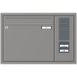 Preview: RENZ Briefkastenanlage Unterputz, Eckrahmen, Kastenformat 370x330x100mm, mit Klingel - & Lichttaster und Vorbereitung Gegensprechanlage, 1-teilig, Renz Nummer 10-0-25079