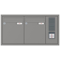 Preview: RENZ Briefkastenanlage Unterputz, Eckrahmen, Kastenformat 260x330x100mm, mit Klingel - & Lichttaster und Vorbereitung Gegensprechanlage, 2-teilig, Renz Nummer 10-0-25101
