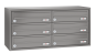 Preview: RENZ Briefkastenanlage Aufputz, Verkleidung Quadra, Kastenformat 370x110x270mm, 6-teilig