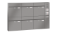 Preview: RENZ Briefkastenanlage Aufputz, Renz Plan, Kastenformat 400x440x160mm, mit Klingel - & Lichttaster und Vorbereitung Gegensprechanlage, 6-teilig, Renz Nummer 60-0-60341