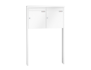 RENZ Briefkastenanlage freistehend, Tetro, Kastenformat 370x440x145mm, 2-teilig, zum Einbetonieren, Renz Nummer 10-0-10183