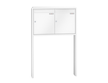 RENZ Briefkastenanlage freistehend, RS2000, Kastenformat 370x440x145mm, 2-teilig, zum Einbetonieren, Renz Nummer 10-0-10394
