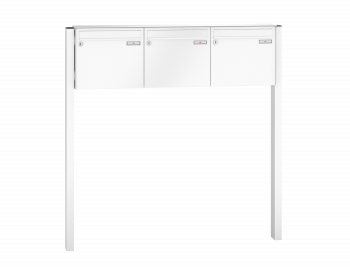 RENZ Briefkastenanlage freistehend, Basic B, Kastenformat 370x330x145mm, 3-teilig, zum Einbetonieren, Renz Nummer 10-0-10002