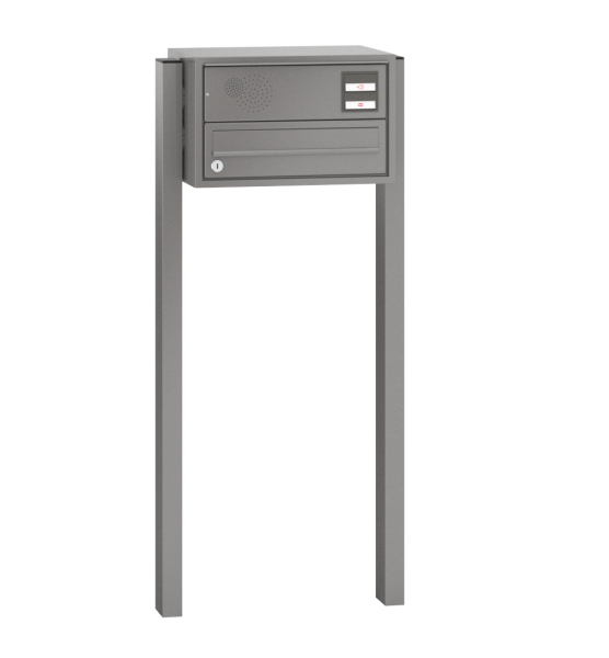 RENZ Briefkastenanlage freistehend, Quadra, Kastenformat 370x110x270mm, 1-teilig, zum Einbetonieren