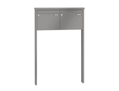 RENZ Briefkastenanlage freistehend, Tetro, Kastenformat 370x330x100mm, 2-teilig, zum Einbetonieren, Renz Nummer 10-0-10171