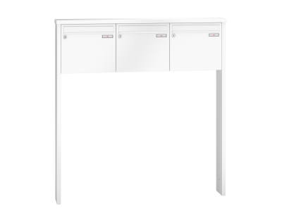 RENZ Briefkastenanlage freistehend, Tetro, Kastenformat 370x330x145mm, 3-teilig, zum Einbetonieren, Renz Nummer 10-0-10178