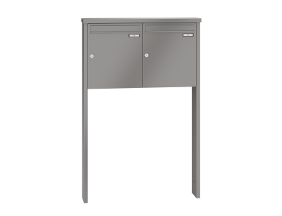 RENZ Briefkastenanlage freistehend, Tetro, Kastenformat 370x440x145mm, 2-teilig, zum Einbetonieren, Renz Nummer 10-0-10183