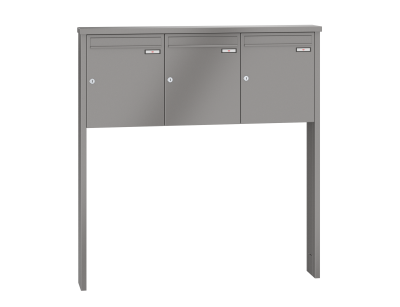 RENZ Briefkastenanlage freistehend, Tetro, Kastenformat 370x440x145mm, 3-teilig, zum Einbetonieren, Renz Nummer 10-0-10184