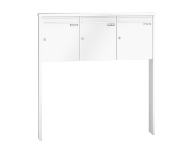 RENZ Briefkastenanlage freistehend, Tetro, Kastenformat 370x440x145mm, 3-teilig, zum Einbetonieren, Renz Nummer 10-0-10184