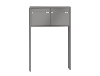 RENZ Briefkastenanlage freistehend, RS2000, Kastenformat 370x330x145mm, 2-teilig, zum Einbetonieren, Renz Nummer 10-0-10388