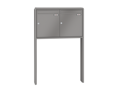 RENZ Briefkastenanlage freistehend, RS2000, Kastenformat 370x440x145mm, 2-teilig, zum Einbetonieren, Renz Nummer 10-0-10394