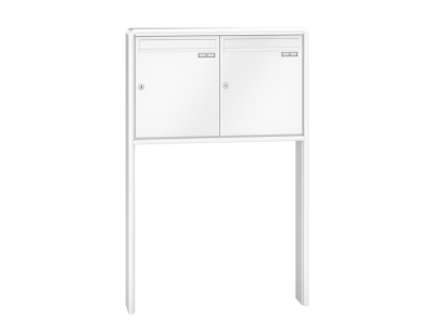 RENZ Briefkastenanlage freistehend, RS2000, Kastenformat 370x440x145mm, 2-teilig, zum Einbetonieren, Renz Nummer 10-0-10394
