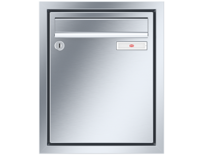 RENZ Briefkastenanlage Unterputz, Eckrahmen, Edelstahl V4A, Kastenformat 260x330x100mm, 1-teilig, Renz Nummer 10-0-25890