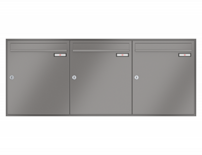 RENZ Briefkastenanlage Unterputz, Schattenfugenrahmen, Kastenformat 370x440x145mm, 3-teilig, Renz Nummer 10-0-35038