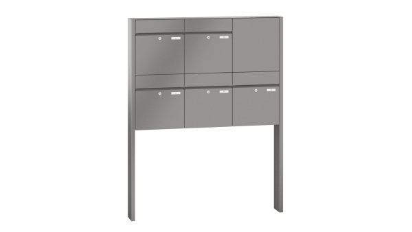 RENZ Briefkastenanlage freistehend, Renz Plan, Kastenformat 400x440x160mm, 5-teilig, Renz Nummer 60-0-60355