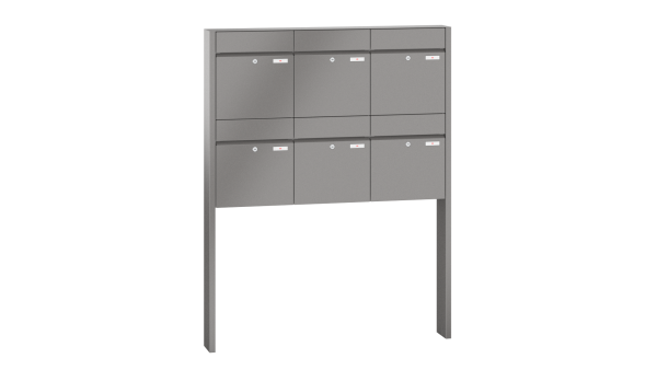 RENZ Briefkastenanlage freistehend, Renz Plan, Kastenformat 400x440x160mm, 6-teilig, Renz Nummer 60-0-60356