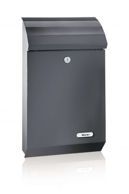 Renz Briefkasten Linie privat Volta, Stahl, Größe:310 x 530 x 160 mm RENZ Nummer 15-1-10711  RAL 9016 Verkehrsweiß oder RAL 9007 Graualuminium