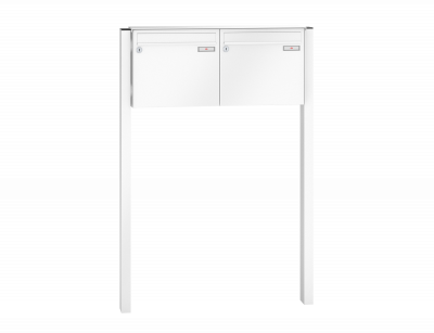 RENZ Briefkastenanlage freistehend, Basic B, Kastenformat 370x330x145mm, 2-teilig, zum Einbetonieren, Renz Nummer 10-0-10001