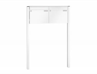 RENZ Briefkastenanlage freistehend, Basic B, Kastenformat 370x330x100mm, 2-teilig, zum Einbetonieren, Renz Nummer 10-0-25044