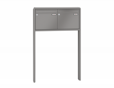 RENZ Briefkastenanlage freistehend, RS2000, Kastenformat 370x330x100mm, 2-teilig, zum Einbetonieren, Renz Nummer 10-0-25321