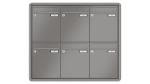 RENZ Briefkastenanlage Unterputz, RS3000, Kastenformat 260x330x100mm, 6-teilig, Renz Nummer 10-0-25231