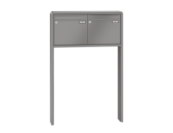 RENZ Briefkastenanlage freistehend, RS2000, Kastenformat 370x330x145mm, 2-teilig, zum Einbetonieren, Renz Nummer 10-0-10388