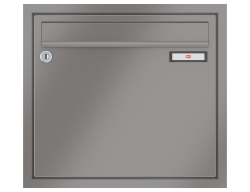 RENZ Briefkastenanlage Unterputz, Eckrahmen, Kastenformat 370x330x100mm, 1-teilig, Renz Nummer 10-0-25005
